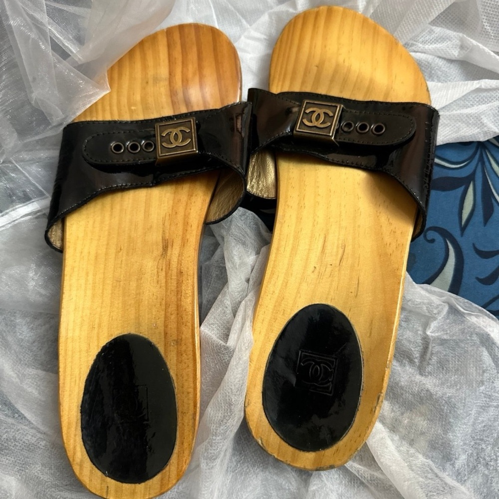 Chanel Wooden sandals